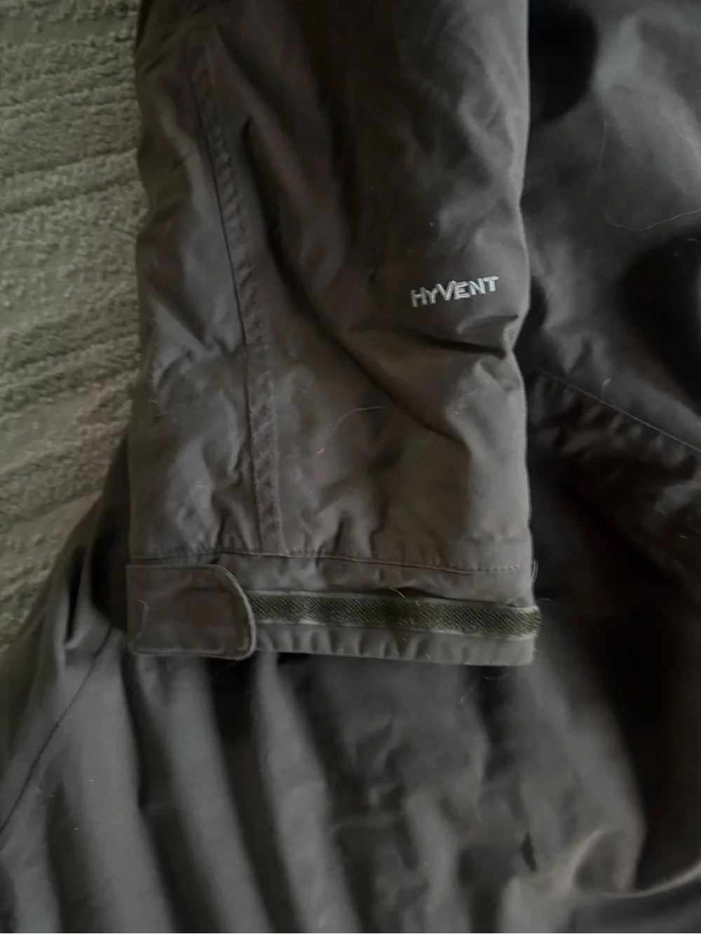 The North Face Olive Green Parka goose down Jacket hooded Hyvent XXL